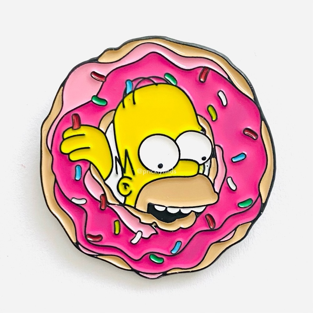 8/$40 The Simpsons Homer’s Pink Donut Enamel Pin